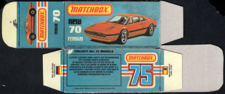 Replika Box - Matchbox Superfast - No.70 Ferrari