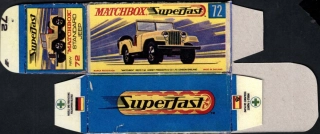Replika Box - Matchbox Superfast - No.72 Standard Jeep