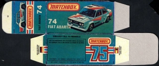 Replika Box - Matchbox Superfast - No.74 Fiat Abarth