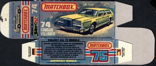 Replika Box - Matchbox Superfast - No.74 Cougar Villager