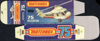 Replika Box - Matchbox Superfast - No.75 Helicopter