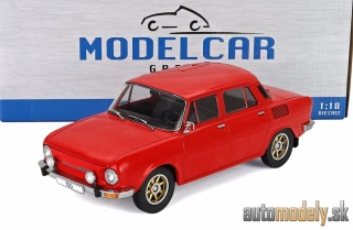 MCG - Škoda 100 (1969) červená (alu disky + prídavné svetlá) - 1:18