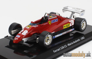 EDICOLA - FERRARI - F1 126 C2 N 28 SEASON 1982 MARIO ANDRETTI 1:24