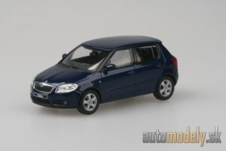 Abrex - Škoda Fabia II (2006) modrá storm metalíza - 1:43
