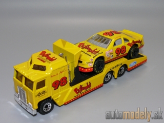 Matchbox - Kenworth Cabover Racing Transporter + Ford Thunderbird