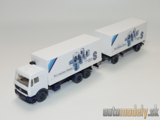 Wiking 257/230 - Mercedes-Benz Koffer-Lastzug "Schmalbach Lubeca" - 1:87