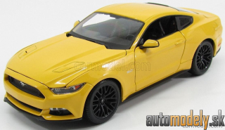 Maisto - FORD USA - MUSTANG COUPE 5.0 GT 2015 - YELLOW - 1:18