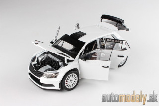 Abrex - Škoda Fabia III R5 (2015) biela - 1:18