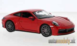 Welly - Porsche 911 Carrera 4S (992), rot, 2019 - 1:24