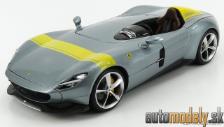 Bburago - FERRARI - MONZA SP1 2018 - SILVER - 1:18