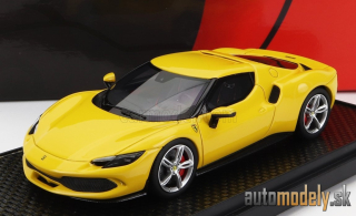 BBR-MODELS - FERRARI - 296 GTB HYBRID 830HP V6 2021 (GIALLO MODENA - YELLOW) - 1:43
