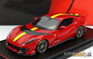 BBR-MODELS - FERRARI - 812 COMPETIZIONE 2021 (ROSSO CORSA 322 - YELLOW RED) - 1:43