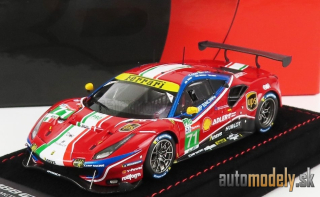 BBR-MODELS - FERRARI - 488 GTE EVO 3.9L TURBO V8 TEAM AF CORSE N 71 LMGTE PRO CLASS 24h LE MANS 2020 S.BIRD - M.MOLINA - D.RIGON - CON VETRINA - WITH SHOWCASE - 1:43