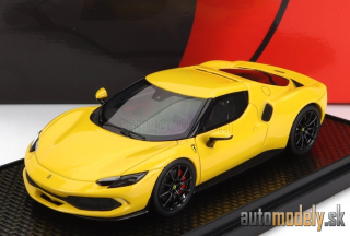 BBR-MODELS - FERRARI - 296 GTB HYBRID 830HP V6 2021 (YELLOW) - 1:43