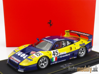 BBR-MODELS - FERRARI - F40 GTE 3.5L TURBO V8 TEAM ENNEA SRL IGOL N 45 24h LE MANS 1996 J.M.GOUNON - E.BERNARD - P.BELMONDO - 1:18