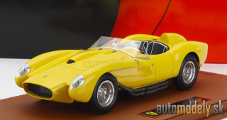 BBR-MODELS - FERRARI - 250TR TESTAROSSA SPIDER 1957 - CON VETRINA - WITH SHOWCASE (YELLOW) - 1:18