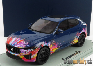 BBR-MODELS - MASERATI - LEVANTE TROFEO 2021 - FUORISERIE EDITION - CON VETRINA - WITH SHOWCASE (BLUE) - 1:18