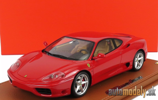 BBR-MODELS - FERRARI - 360 MODENA 1999 - MANUAL GEAR BOX - CAMBIO MANUALE - CON VETRINA - WITH SHOWCASE (RED) - 1:18