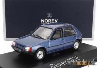 NOREV - PEUGEOT - 205 GL 1988 (MING BLUE) - 1:43