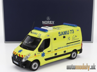 NOREV - RENAULT - MASTER VAN SAMU AMBULANCE 2014 (YELLOW) - 1:43
