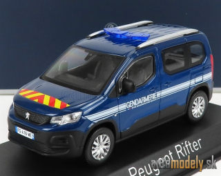 NOREV - PEUGEOT - RIFTER GENDARMERIE POLICE OTREMER 2019 (BLUE)- 1:43