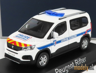 NOREV - PEUGEOT - RIFTER POLICE MUNICIPALE 2019 (WHITE BLUE RED YELLOW) - 1:43