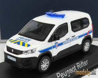NOREV - PEUGEOT - RIFTER POLICE MUNICIPALE 2019 (WHITE BLUE YELLOW) - 1:43