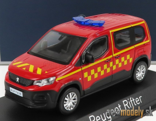 NOREV - PEUGEOT - RIFTERSAPEURS POMPIERS 2019 (RED YELLOW) - 1:43