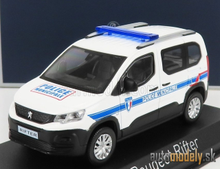 NOREV - PEUGEOT - RIFTER POLICE MUNICIPALE 2019 (WHITE BLUE)- 1:43