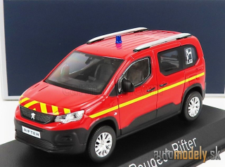 NOREV - PEUGEOT - RIFTER POMPIERS 2019 (RED YELLOW) - 1:43