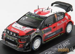 NOREV - CITROEN - C3 WRC ABU DHABI (night version) N 8 RALLY MONTECARLO 2017 S.LEFEBVRE - G.MOREAU - 1:43