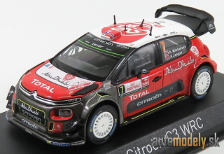 NOREV - CITROEN - C3 WRC ABU DHABI N 7 RALLY POLOGNE 2017 A.MIKKELSEN - A.JAEGER - 1:43
