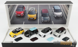 NOREV - CITROEN - SET 4X DS3 2010 (YELLOW BLACK WHITE SILVER)- 1:43
