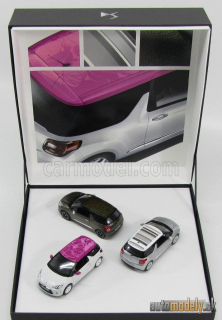 NOREV - CITROEN - SET 3x DS3 2012 WITH NEW ROOFDECO FLOWER - GRAFIC ART - FALVIO - 1:43