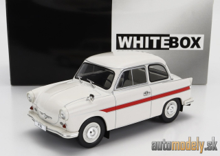 WHITEBOX - TRABANT - P50 1959 (WHITE RED) - 1:24