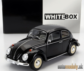 WHITEBOX - VOLKSWAGEN - BEETLE 1200 KAFER MAGGIOLINO 1960 (BLACK) - 1:24