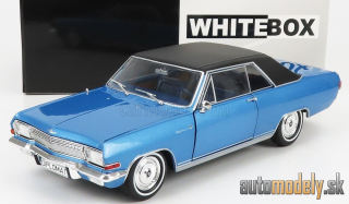 WHITEBOX - OPEL - DIPLOMAT A V8 COUPE 1965 (LIGHT BLUE BLACK) - 1:24