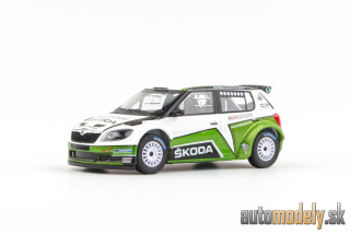 Abrex - Škoda Fabia II FL S2000 (2010) - Škoda Motorsport Design 2012 II - Šotolinová Kola - 1:43