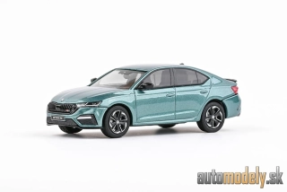  Abrex - Škoda Octavia IV RS (2020) - Zelená Water World Metalíza - 1:43