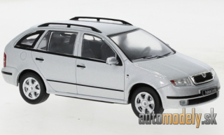 IXO - Škoda Fabia I Combi - strieborná, 2000 - 1:43