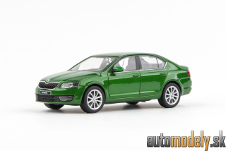 Abrex - Škoda Octavia III (2012) Zelená Rallye Metalíza - 1:43