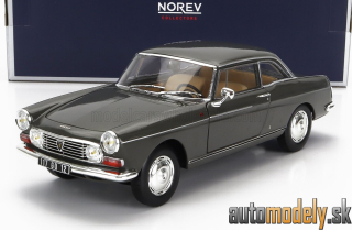 Norev - PEUGEOT - 404 COUPE 1967 - GRAPHITE GREY - 1:18