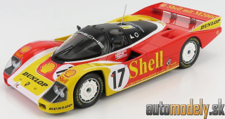 Norev - PORSCHE - 962C PORSCHE AG TEAM N 17 2nd 24h LE MANS 1988 KLAUS LUDWING - HANS JOACHIM STUCK - DEREK BELL - RED YELLOW WHITE - 1:18