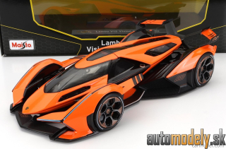 Maisto - LAMBORGHINI - LAMBO V12 VISION GT N 63 GRAN TURISMO 2020 - ORANGE BLACK - 1:18