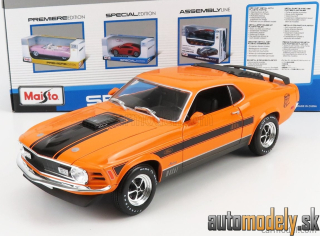 Maisto - FORD USA - MUSTANG MACH-1 COUPE 1970 - ORANGE - 1:18