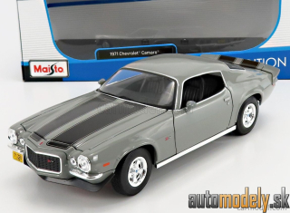 Maisto - CHEVROLET - CAMARO Z/28 COUPE 1971 - GREY MET - 1:18