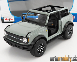 Maisto - FORD USA - BRONCO BADLANDS WITHOUT DOORS 2021 - GREY - 1:18