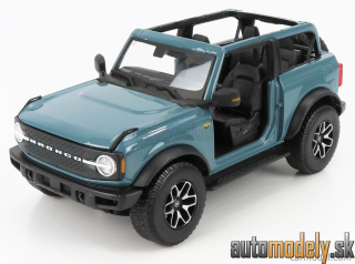 Maisto - FORD USA - BRONCO BADLANDS WITHOUT DOORS 2021 - BLUE - 1:18