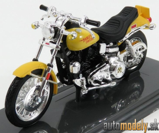 Maisto - HARLEY DAVIDSON - FXS LOW RIDER 1977 - YELLOW - 1:18
