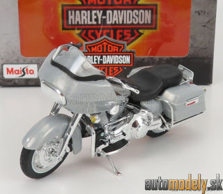 Maisto - HARLEY DAVIDSON - FLTR ROAD GLIDE 2002 - SILVER - 1:18